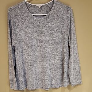 Wilfred Free Gray Ribbed Long Sleeve